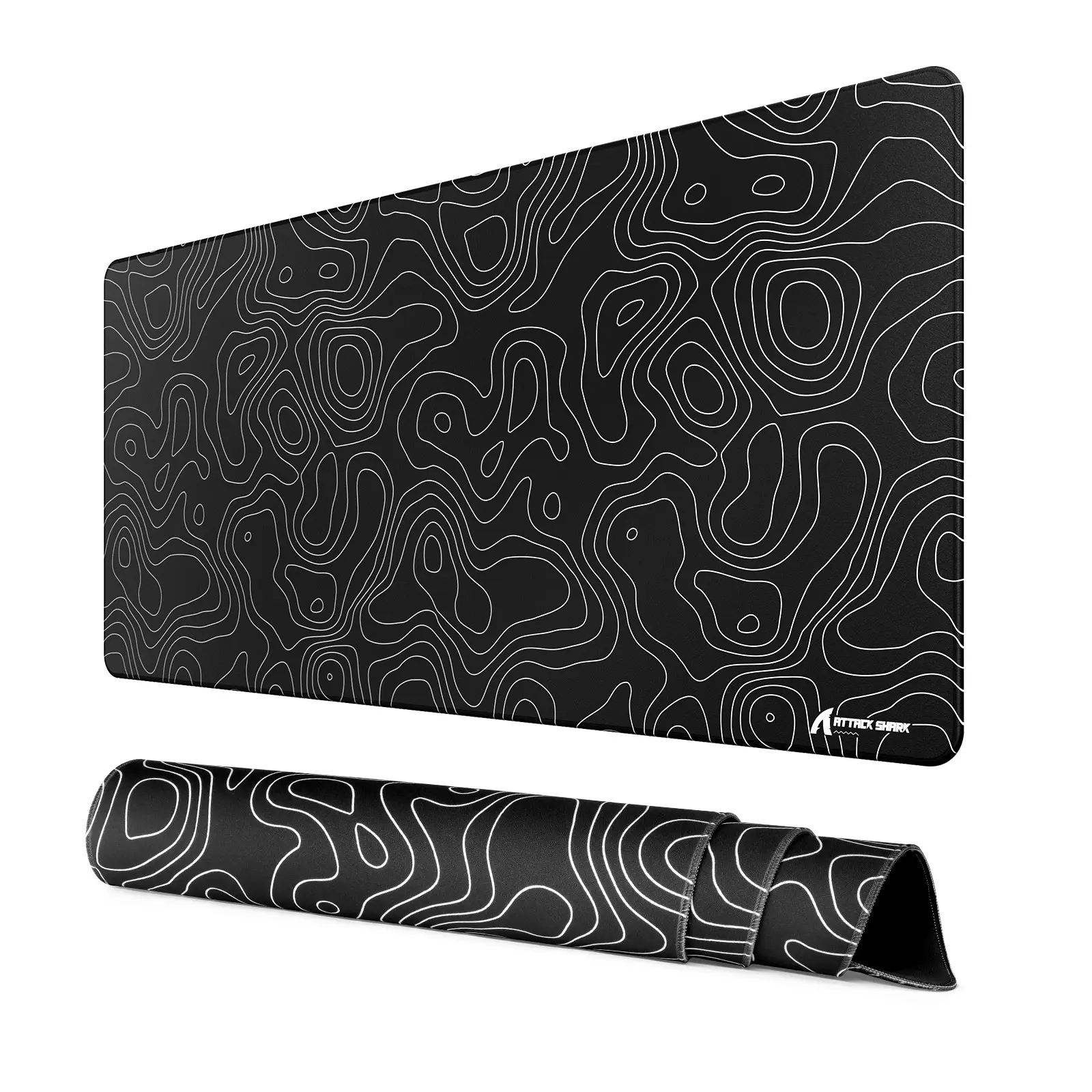 ATTACK SHARK CM02Pro Gaming Mouse Pad for Esports Speed Large Mouse mats for Desk Waterproof Surface Stitched Edges and Anti-Slip Rubber Base Extended Mousepad Size XXL Laminate 35.43" x 15.75" x 0.16"