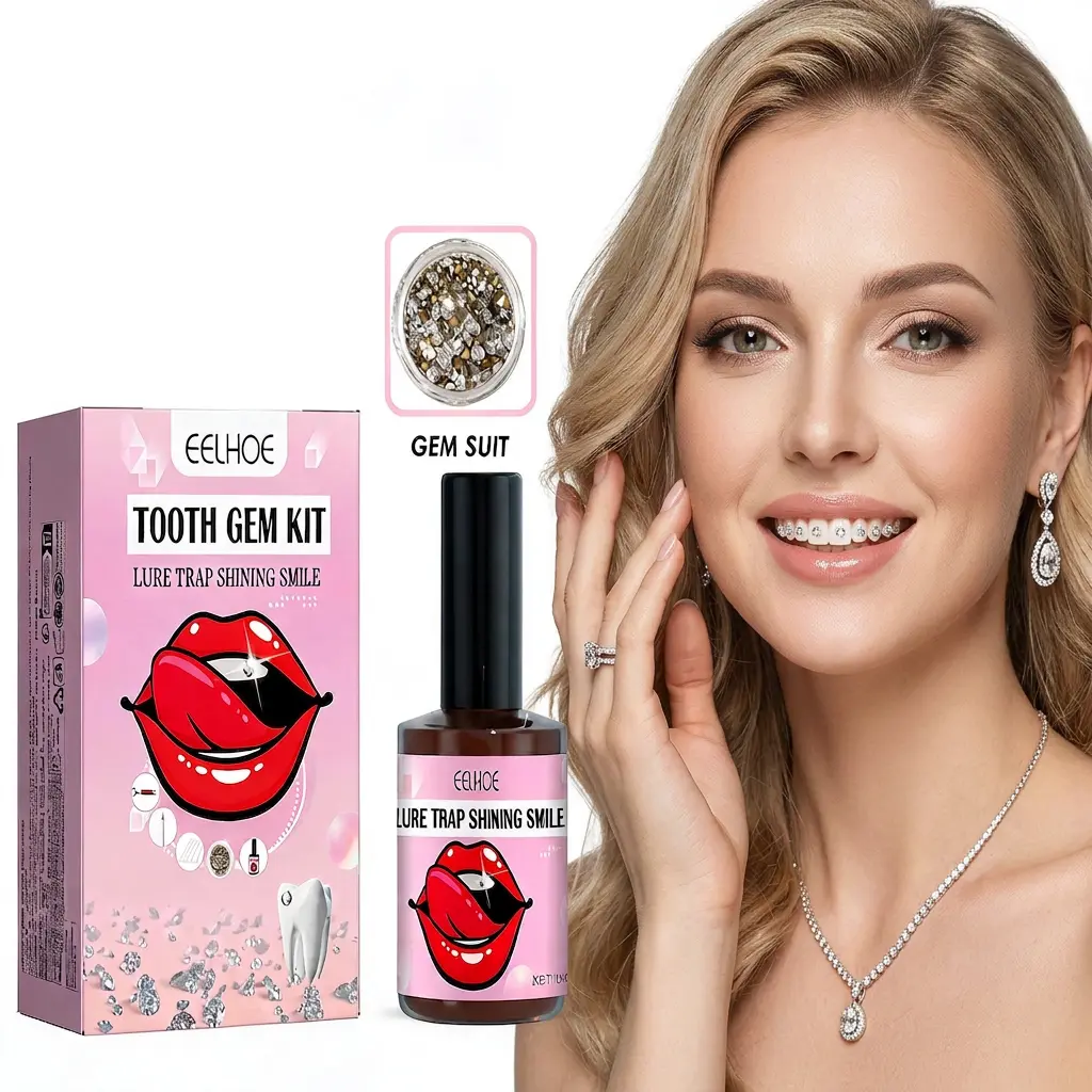 DIY White Tooth Gem Accessory Kit, Fashionable tooth jewelry featuring easy mount and effortless take-off structure, reliable strong adhesion not easy to fall off, sparkling tooth decor to upgrade your smile style, perfect personal beauty ornament for cas