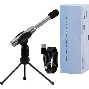 Measurement Microphone, Professional Calibrated Microphone with Individual Calibration File Compatible with MiniDSP, REW, Plug and Play USB-C Mic for Speaker Design & Audio Tuning