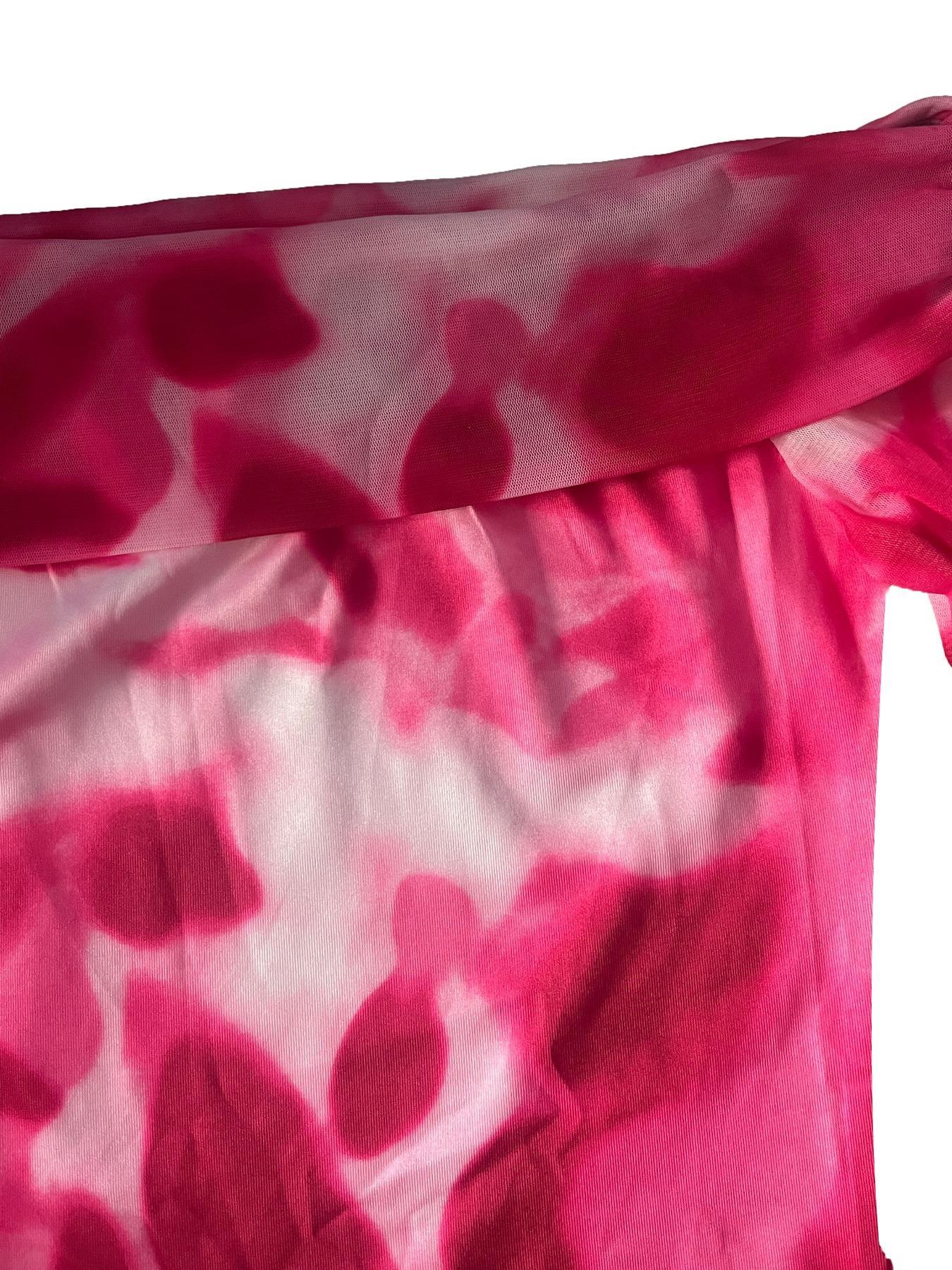 Women's All Over Print Skirt Set, Elegant Chic Off Shoulder Crop Long Sleeve Top & High Waist Bodycon Skirt Set, Fashion Casual Two Piece Outfits for Party Club Dating, Ladies Clothes for All Seasons Valentine's Day, Gift