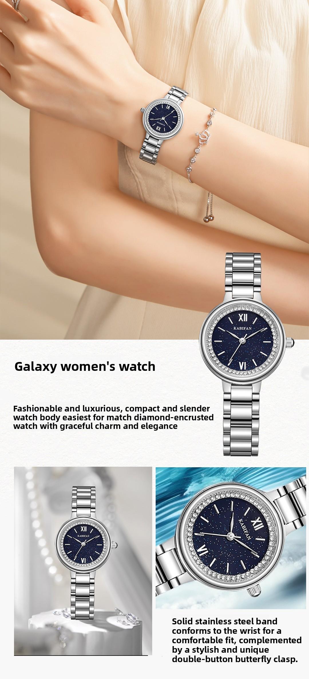 Elegant luxury women’s  diamond dial, water-resistant and scratch-resistant, featuring an adjustable strap and a fashionable design.Suitable for wearing on all occasions perfect Mother’s Day gift for your wife or mom. stylish watch