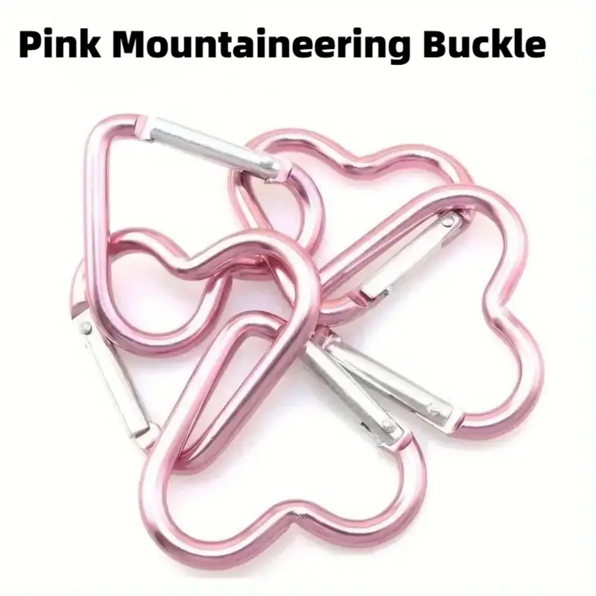 Mini Heart Shaped Carabiner Clip – Cute Heart Spring Hook for Keychain, DIY Craft, Backpack & Camping Accessories, Multipurpose Tiny Metal Carabiner for Keys, Hanging & Gifts