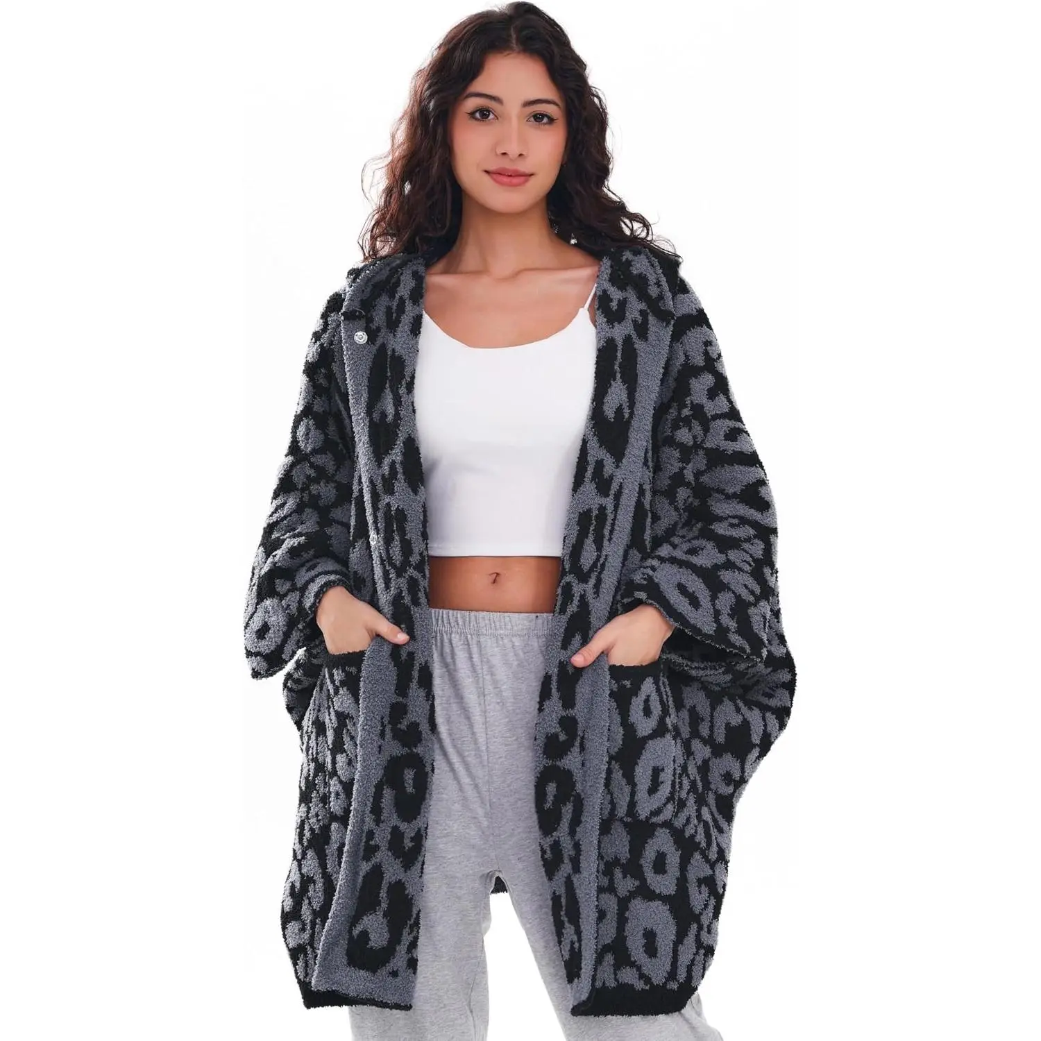 Wearable Blanket Hoodie with Sleeves for Women Adults - Soft Warm Cozy Poncho Cape Shawl Wrap ThrowGift
