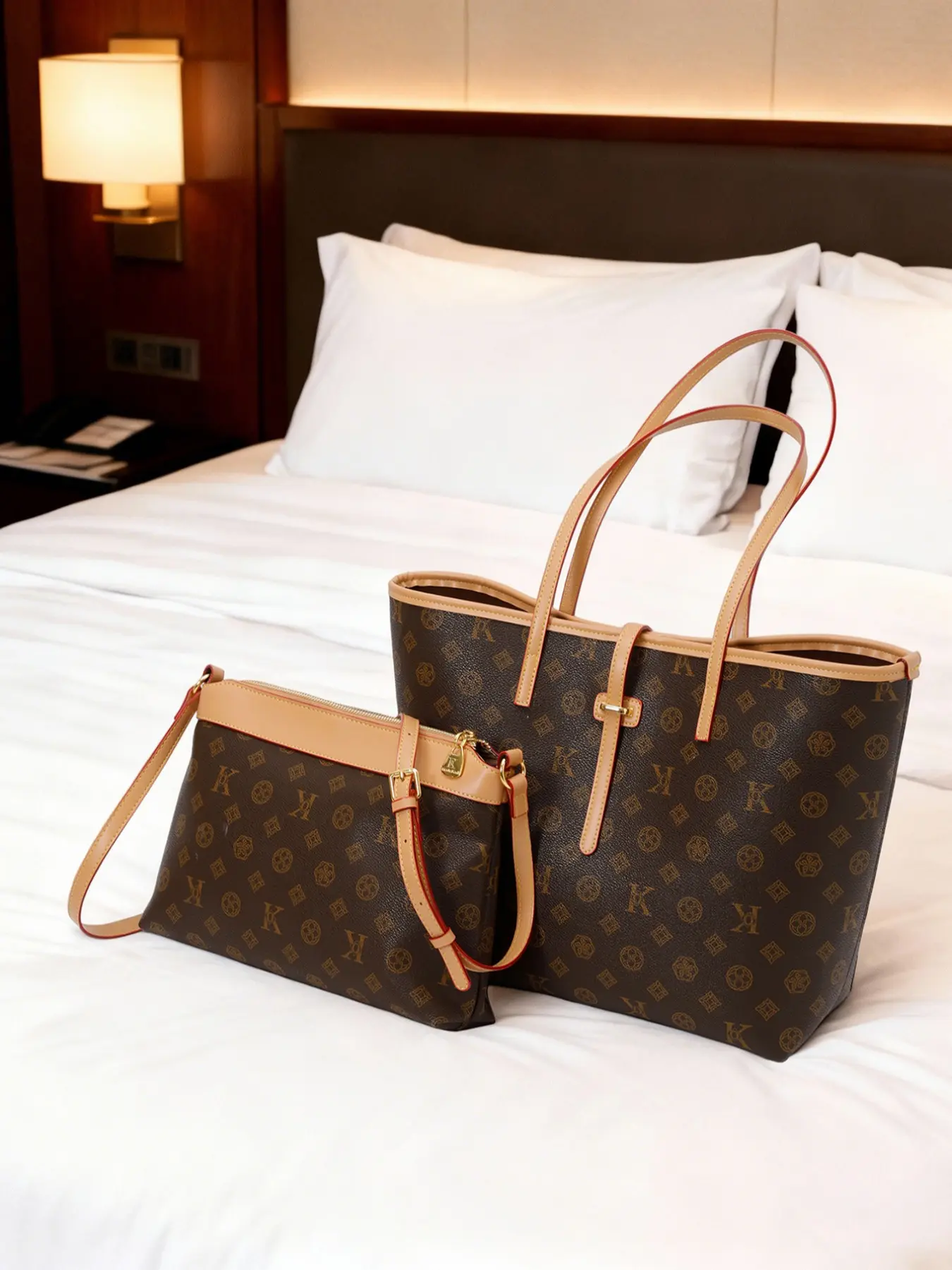 Women's Casual Shoulder Bag Set, Colorblock Patchwork Design, Large Capacity Commuter Tote, Stylish Daily Use Handbag, Aesthetic Shoulder Handbag