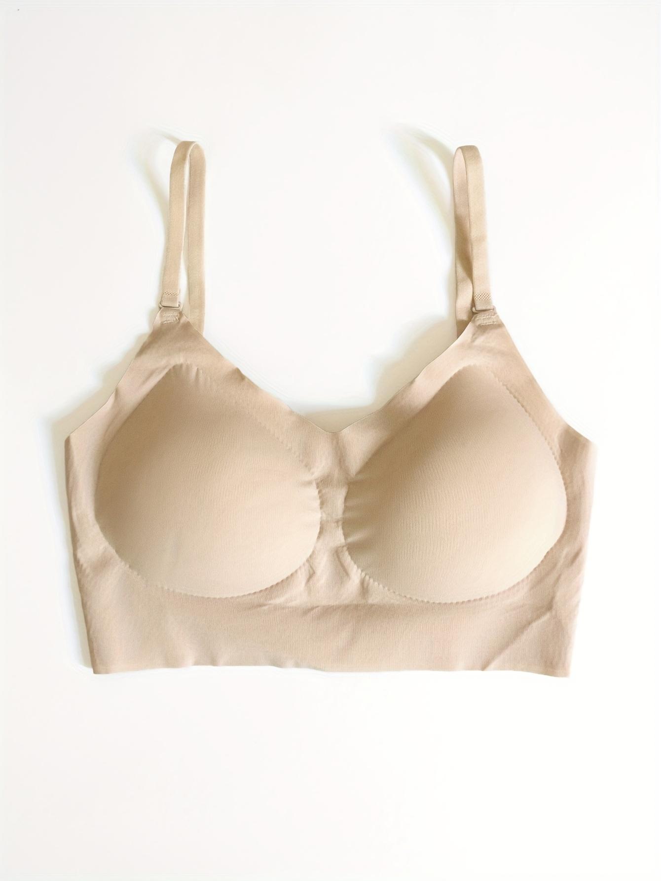 1-Pack Multi-Style Backless Bra for Women with Small Chests, Push-Up U-Shaped and X-Shaped Backless Design, Detachable Straps, Seamless