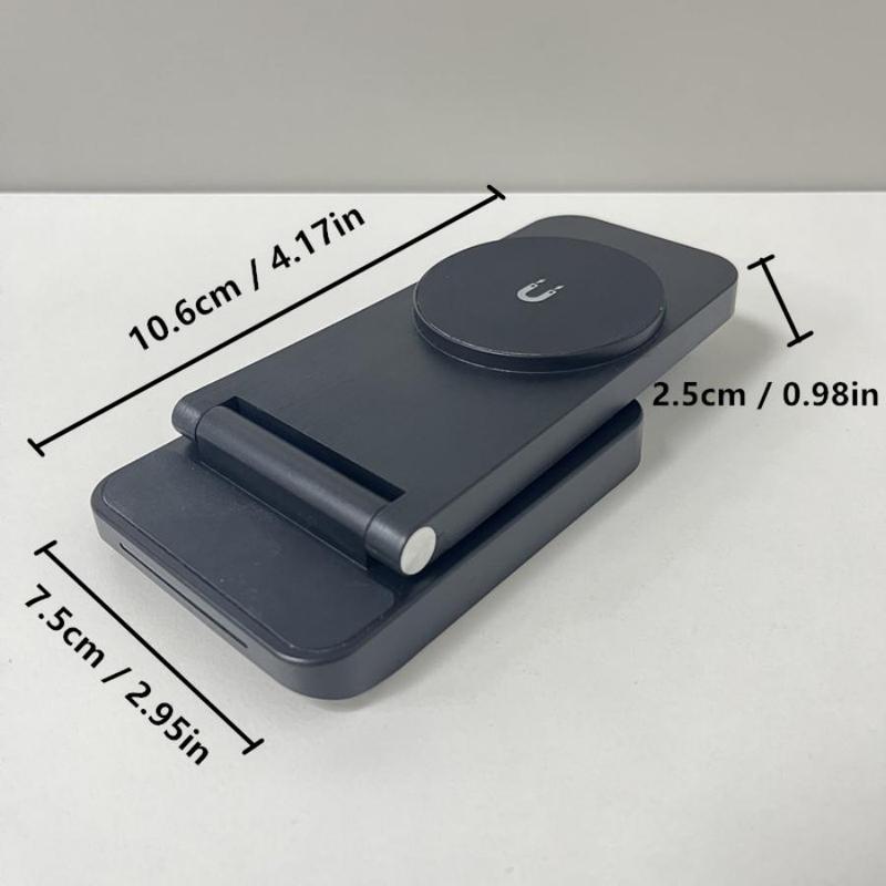 3 in 1 Magnetic Wireless Chargers, Foldable Magnetic Electronics Wireless Charger Stand, Durable Fast Charging Station Compatible with iPhone 16 15 14 13 12 Series