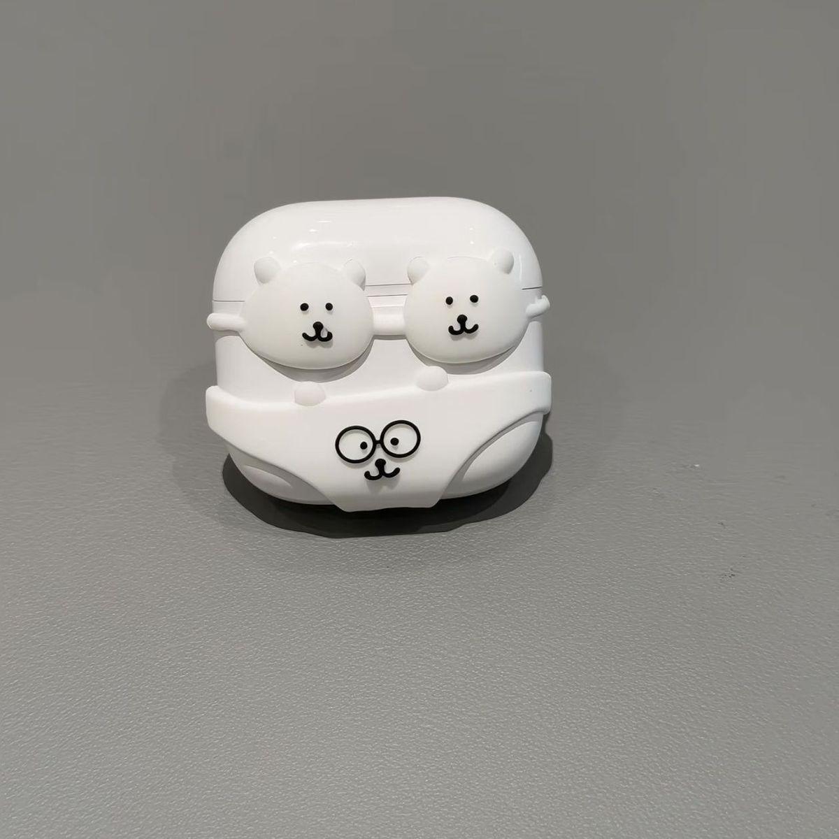 Cute Funny Bear Bikini Earphone Case For AirPods Pro 2nd Gen 3rd Gen 1 2 4, Anti-Fall Protective Cover For Women