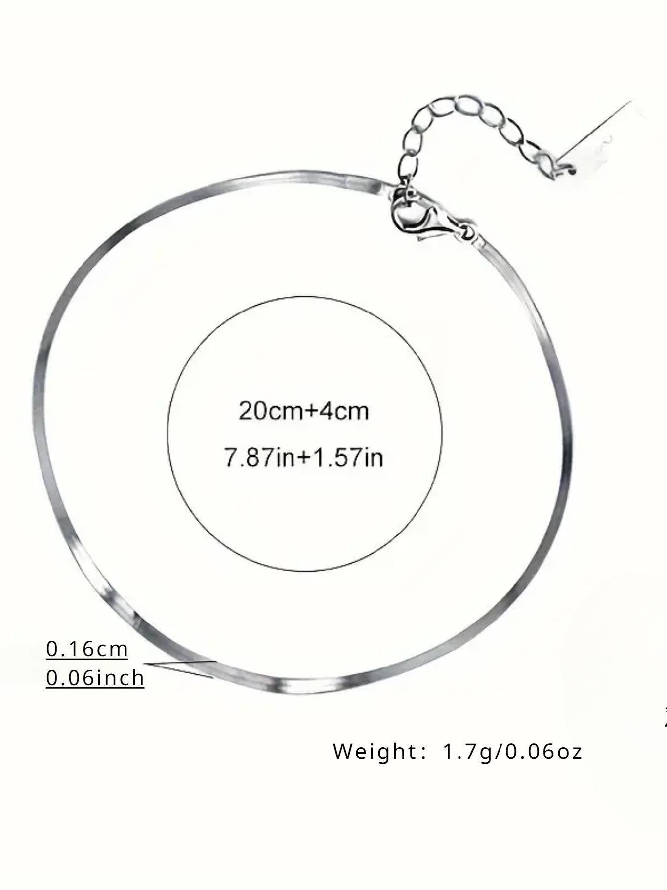 S925 Sterling Silver Fashionable Snake Bone Design Anklet, Fashion Jewelry for Party, Daily Clothing Decor, Trendy All-match & Exquisite Jewelry for Gift