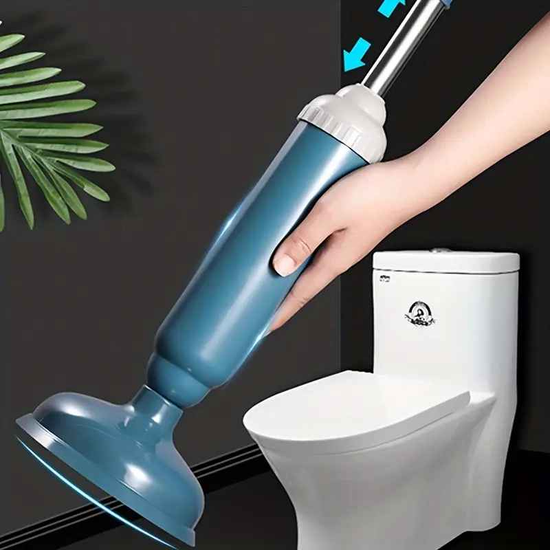 Manual Toilet Plunger Drain Pipe, Easy-To-Use Air Pressure Plunger, 1pc Bathroom Tool, Efficient Water Discharge Solution, Bathroom Gadgets