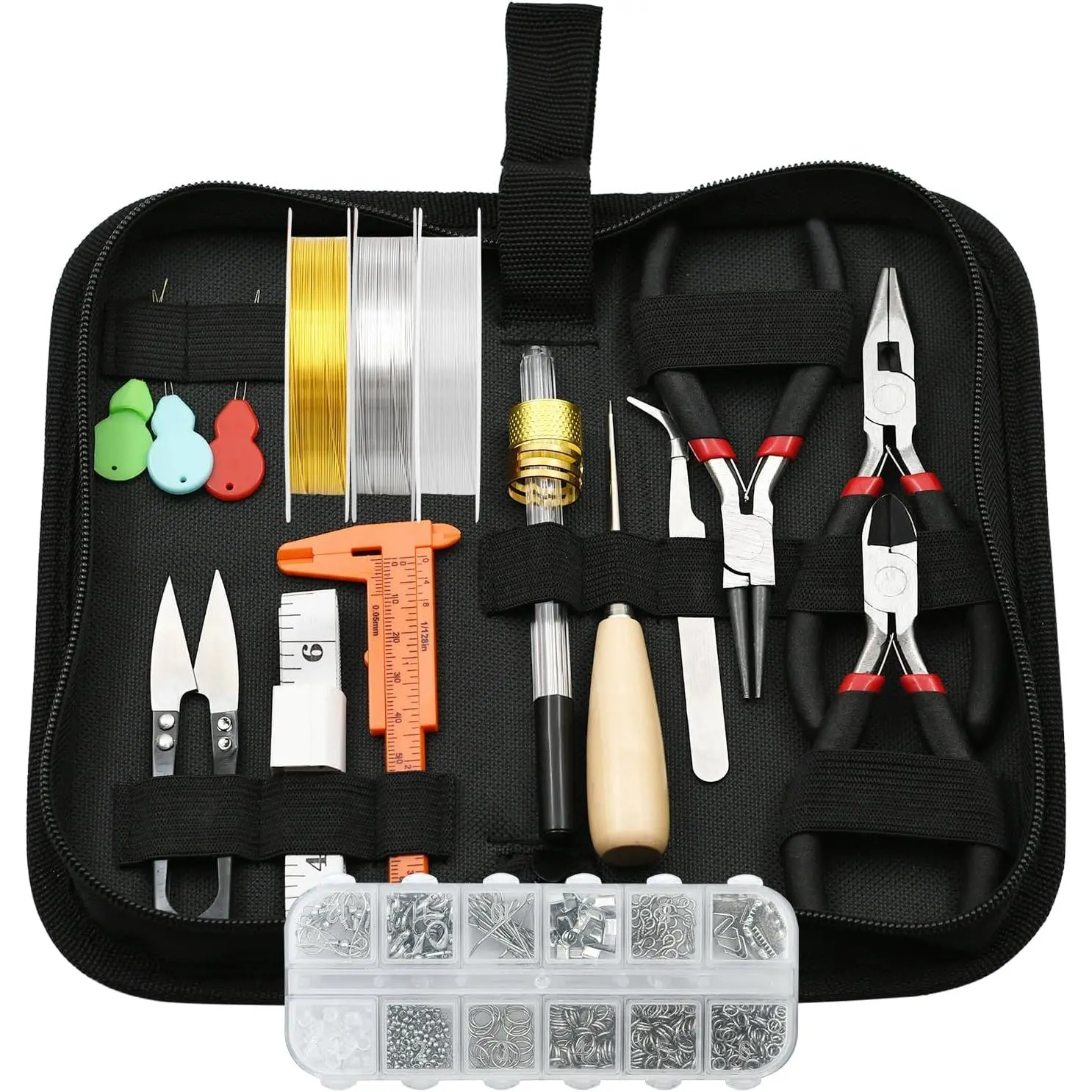 Making Supplies Kit with  Pliers,  Wires and  Findings for DIY