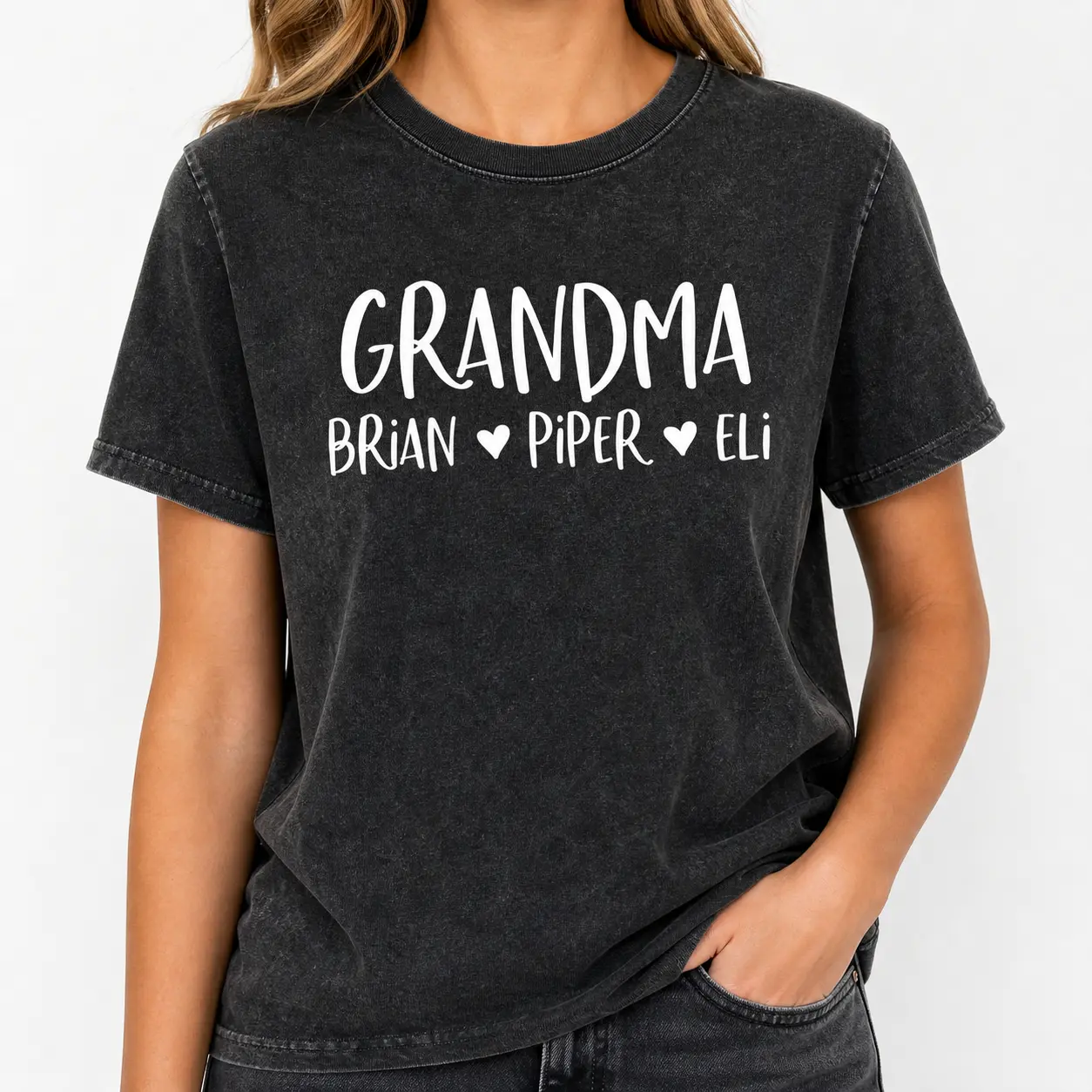 Personalized Grandma Shirt, Nana Shirt, Personalized Grandma Gift, Christmas Gift for Grandma, Customized Mother's Day Shirt, Grandchildren