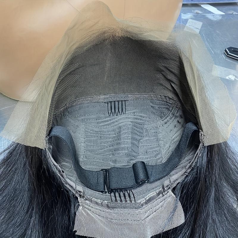 Hot Sell New Women'S 10 Inch 180% Density Human Hair Bob Wig - Black, Straight, Full Frontal with Lace Area 13x4, Perfect for Carnival, Music Festivals & Business Attire, Festival Hair Accessory |   Stylish Haircut |   Highquality Hairpiece, Wigs for Wome