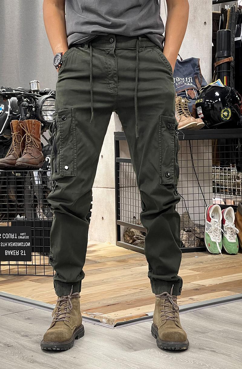 Spring and Autumn American workwear pants for men, straight leg functional outdoor tactical casual pants for men, leg tied pants for men Spring and Autumn American workwear pants for men, straight leg functional outdoor tactical casual pants for men, leg tied pants for men