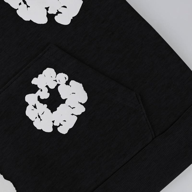 Hooded Sports Tracksuit Unisex 2-Piece Running Set Long Sleeve Hoodie Sweatpants Set Hug Kapok Loose Jeans Denim Tears Hoodie Women's Clothing 2-Piece Set Women july casual