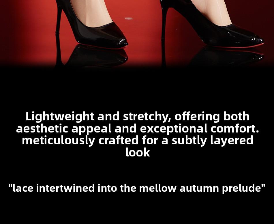 Camellia ultra-thin aurora lace sexy over-the-knee stockings nightclub disco color-blocking hot girl black long stockings