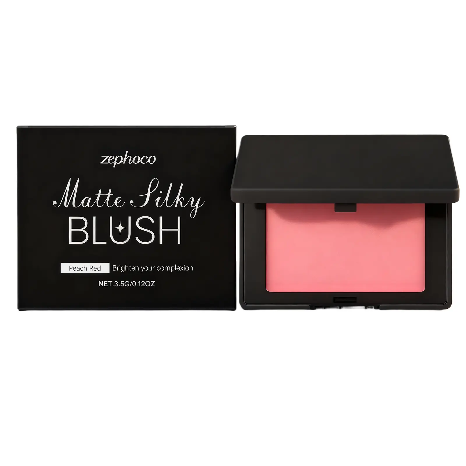 zephoco Matte Rose Blush For Daily Use A Rosy, Three-Dimensional And Long-Lasting Makeup Effect, Portable Facial Care