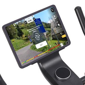 GARVEE Electromagnetic Control Stationary Exercise Bike for Home Use with Magnetic Resistance, Low Noise, Shuttle Smart Knob, Upgraded Seat, and App Integration for Indoor Cycling