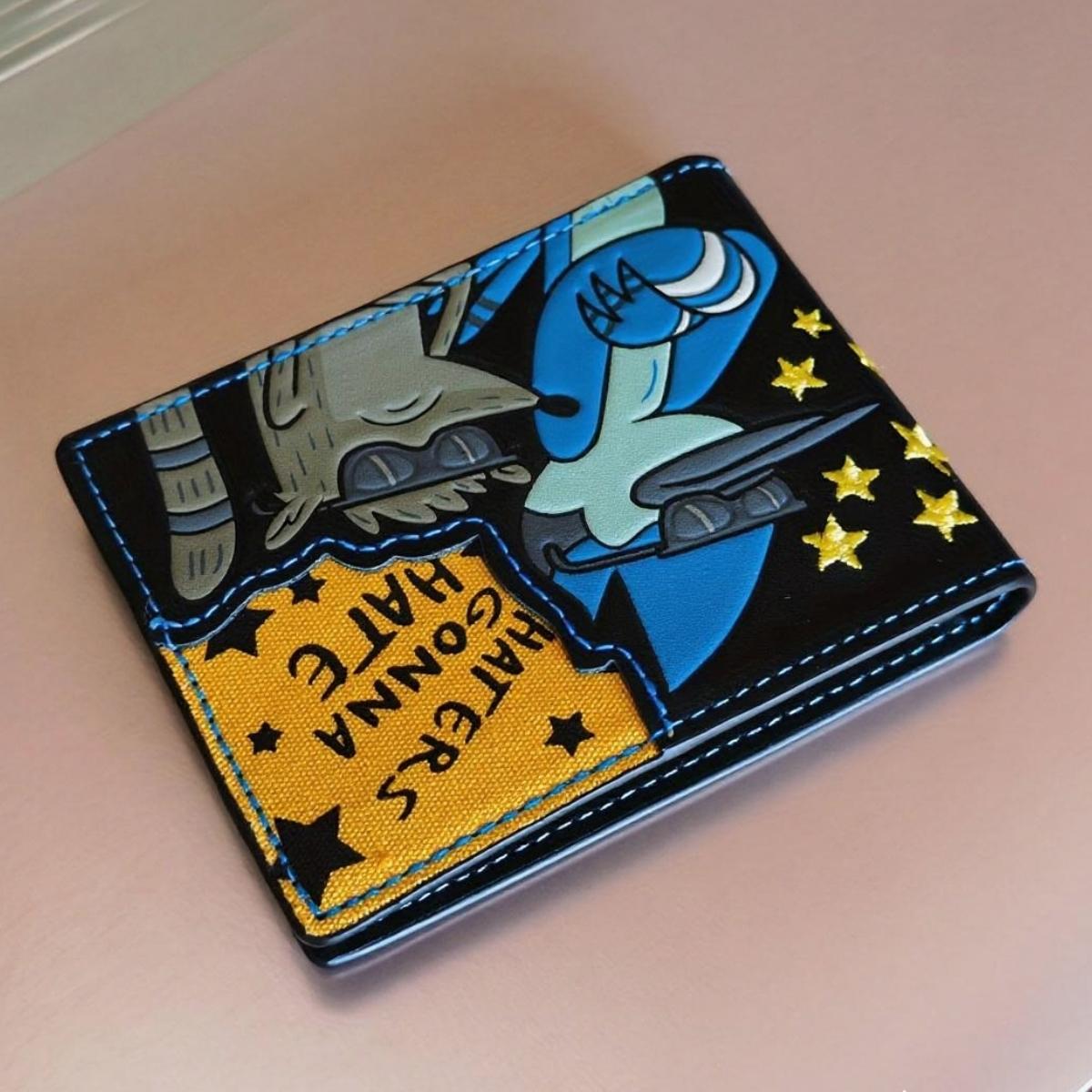 Cartoon Wallet Men's Wallet |   Boy's Wallet |   Haters Gonna Hate Embroidery. |   Ideal Choice for Holiday Gifts