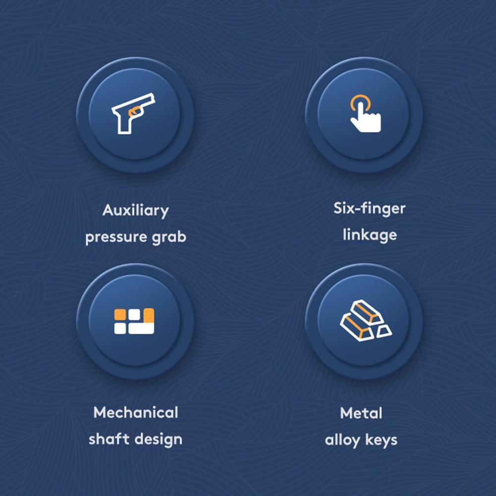 Mobile Phone Game Trigger Gamepad Joystick 6-Finger Aim Shooting L1 R1 Key Button Game Fingertips PUBG Game Controller