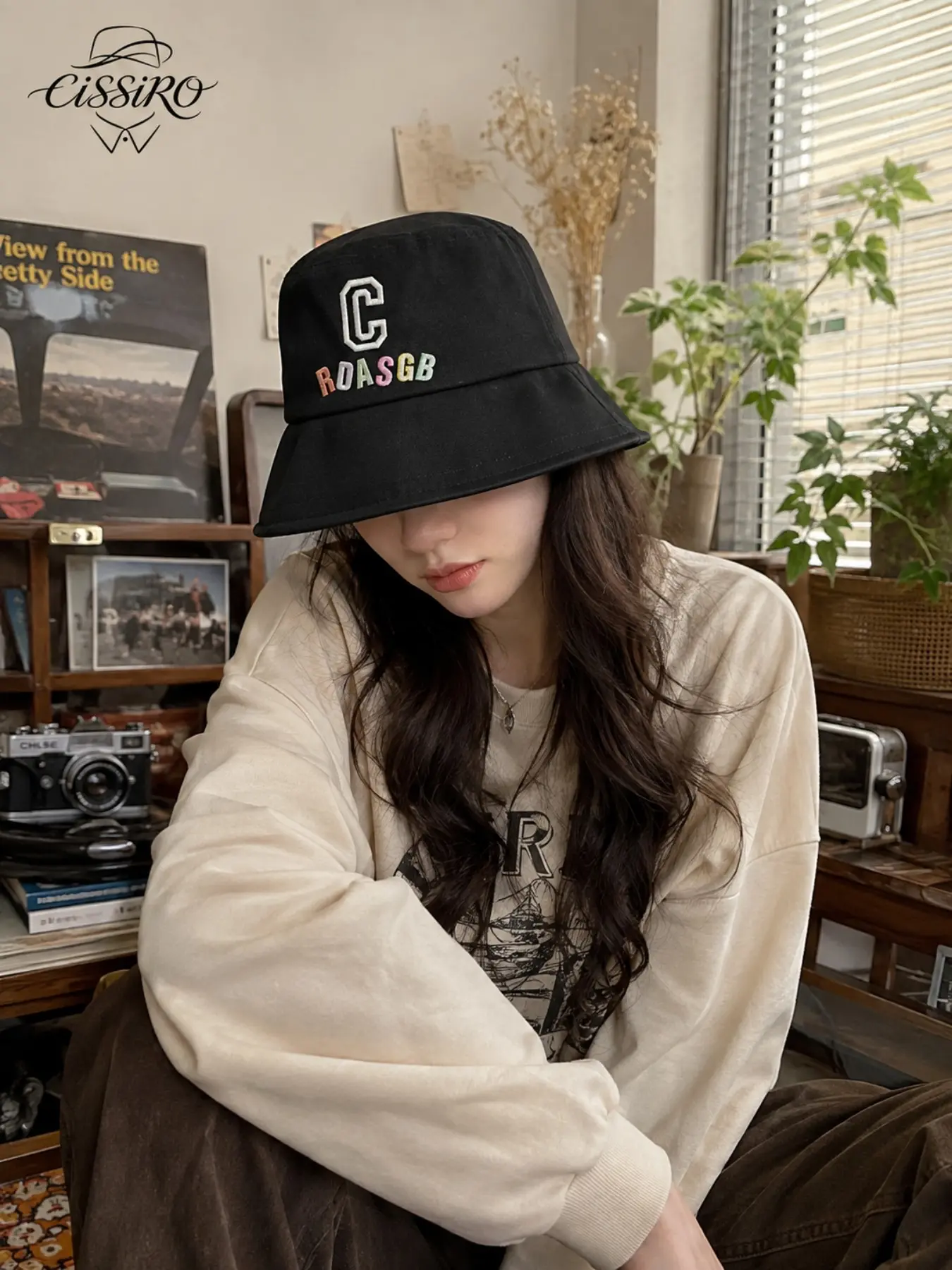 Colorful Letter Embroidered Fisherman Hat, Unisex Casual Versatile Sunshade Bucket Hat, Perfect for Outdoor Activities