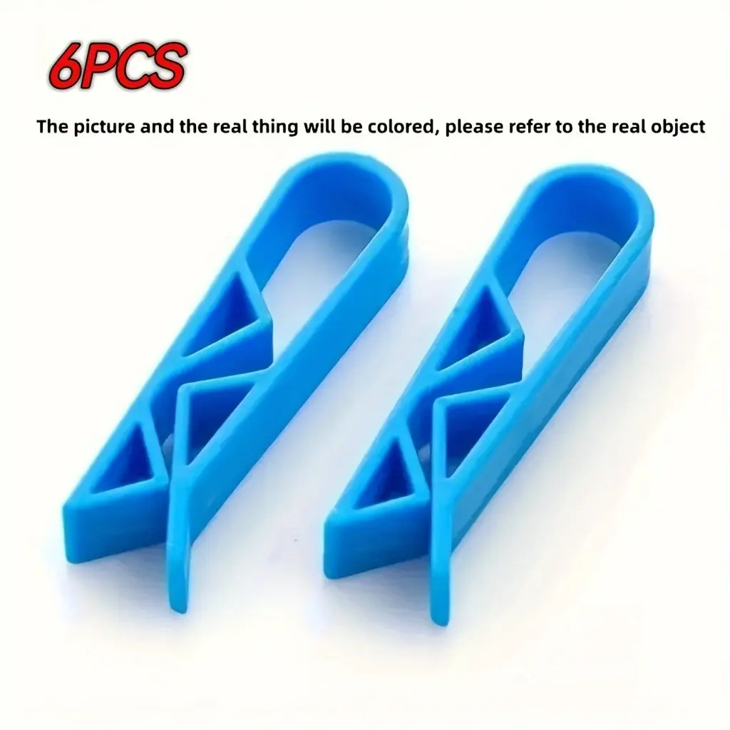 6pcs Non-Slip Trash Can Clips, Garbage Bag Holders for Home Kitchen Bathroom School Dorm, Cleaning Supplies, School Essentials