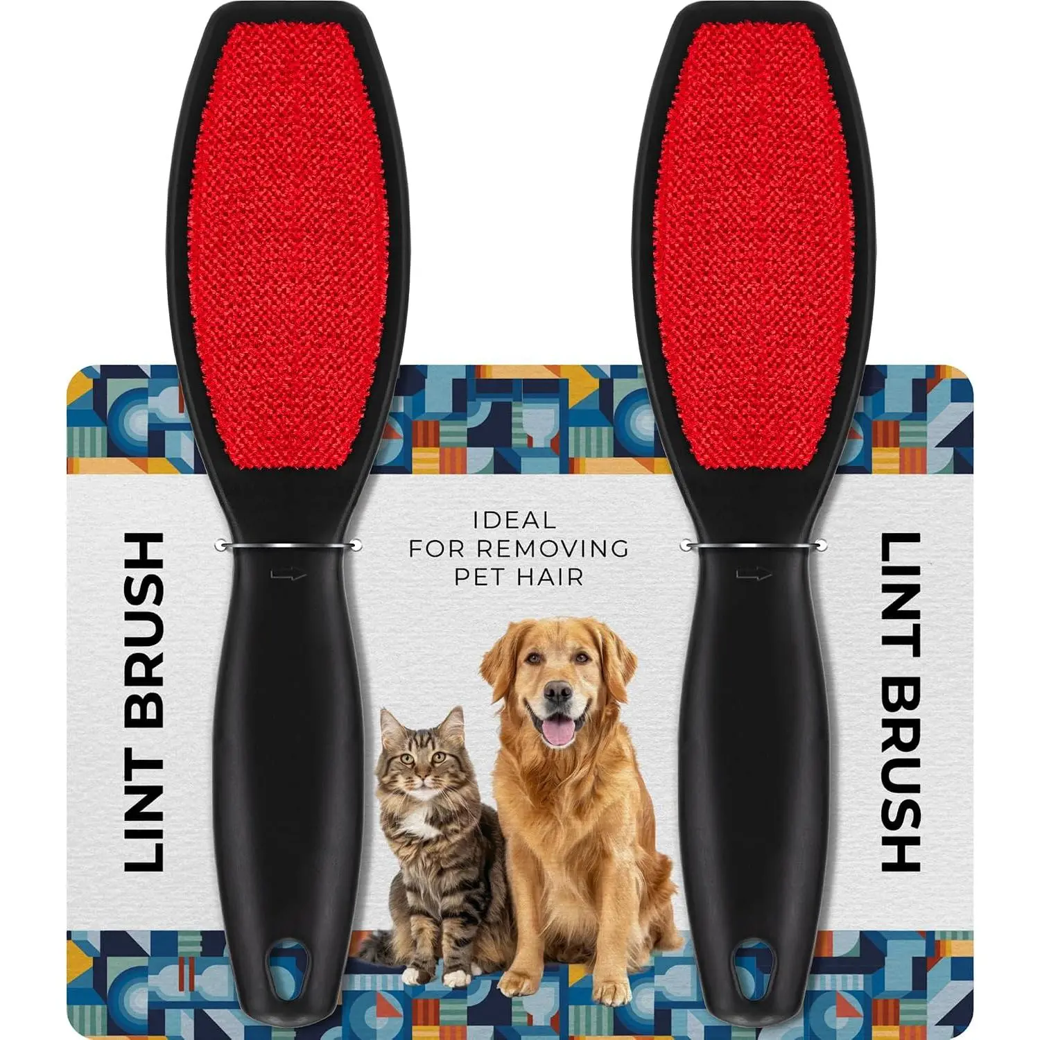 (2 Pack) Double-Sided Lint Brushes,  Remover Brush for Clothes and Furniture, Remove  and   from Fabric Carpet and Clothing, Lint Removal Brush, Portable,  (2 Pack)