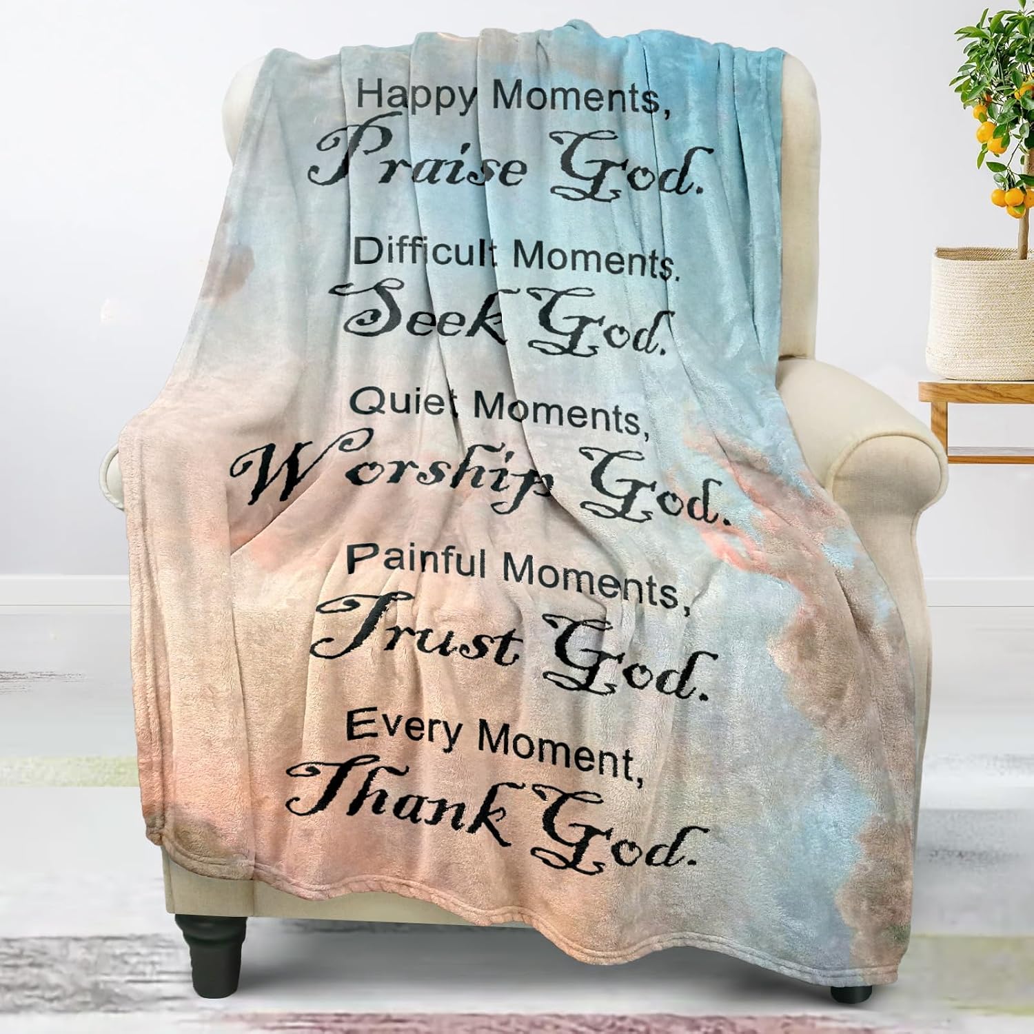 Bible Gifts Blanket bible Lovers Christian Gifts for Women Faith, Inspirational/Religious/Spiritual Gifts for Adults, Soft Throw Blankets for Women/Men, Personalized Blankets for Adults 40"x 50"