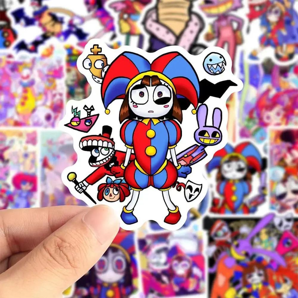 2026 New hot item 10/30/60pcs The Amazing Digital Circus Anime Stickers Waterproof Graffiti Skateboard Notebook Phone Cute Decoration Decals Toys