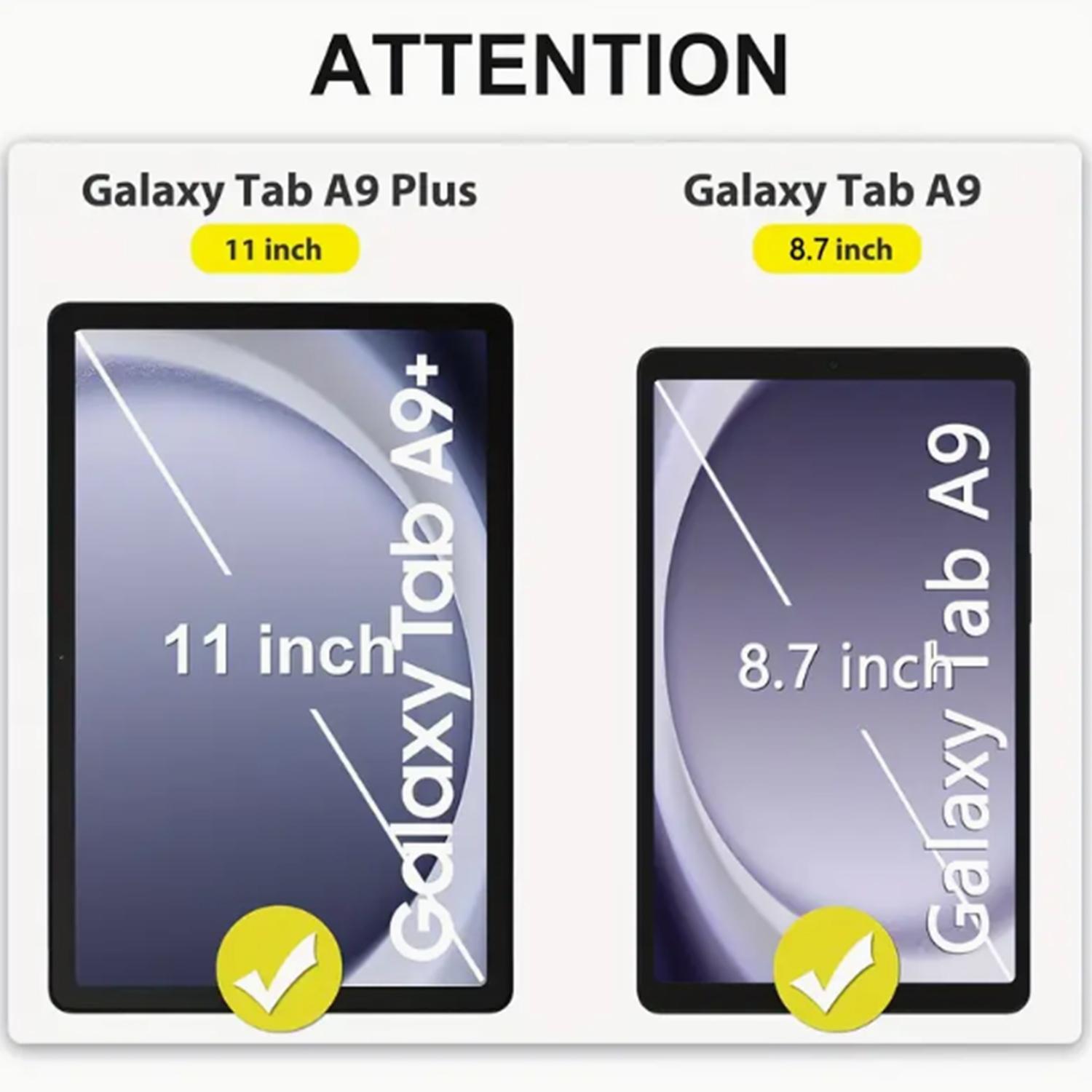 3 Pack Advanced Tempered Glass Screen Protector for Samsung Galaxy Tab A9/a9 Plus 8.7/11 Inch, HD Clear Film Compatible with Sm-X110/x115/x210/x216/x218