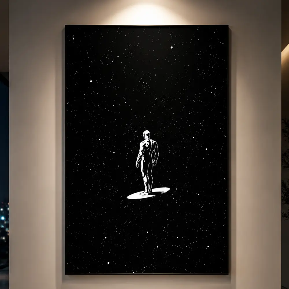 1 Piece/Set of Frameless Canvas Painting Print Poster, Classic Realistic Art, Superheroes in the Universe, Film Poster, Perfect Gift for Movie Fans, Ideal for Bedroom, Living Room, Kitchen, Dormitory Corridor, Mural, Wall Decoration, Room Decoration, Sci-