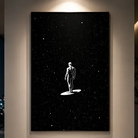 1 Piece/Set of Frameless Canvas Painting Print Poster, Classic Realistic Art, Superheroes in the Universe, Film Poster, Perfect Gift for Movie Fans, Ideal for Bedroom, Living Room, Kitchen, Dormitory Corridor, Mural, Wall Decoration, Room Decoration, Sci-