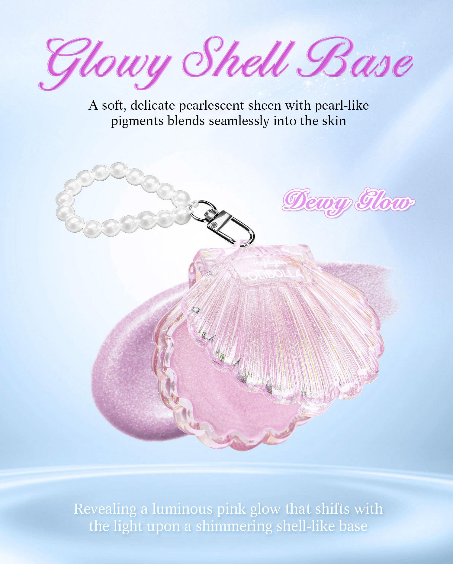 OLIBOLLA Illuminating 3D Highlighter, Face Brightening, Pearlescent Shimmer, Blush, Highlighter Powder