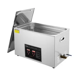 VEVOR Ultrasonic Cleaner with Digital Timer Heater, Professional Ultra Sonic Jewelry Cleaner, Stainless Steel Heated Cleaning Machine for Glasses Watch Rings Small Parts Circuit Board (30L)