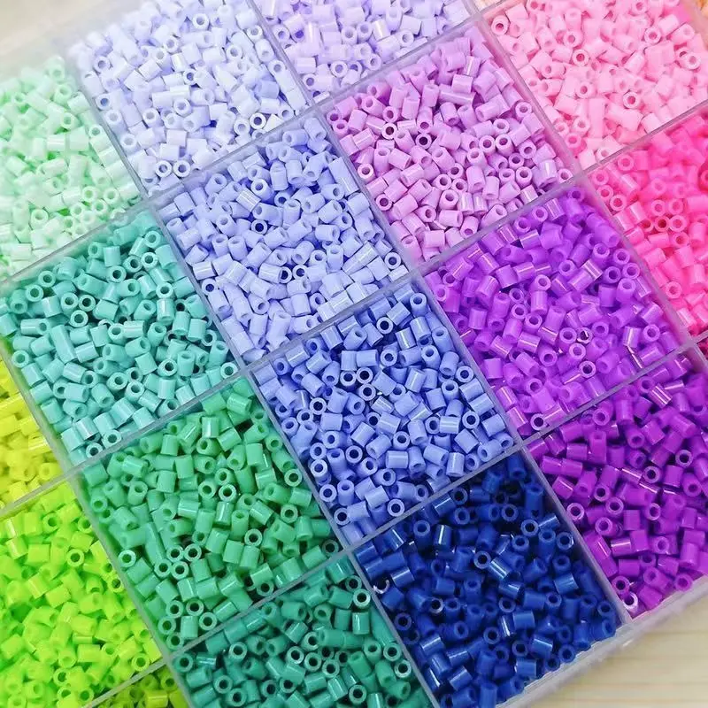 1set 2.6mm high-quality 24/48 color spliced beans in stock, handmade shop, DIY production materials, puzzle spliced beans toys