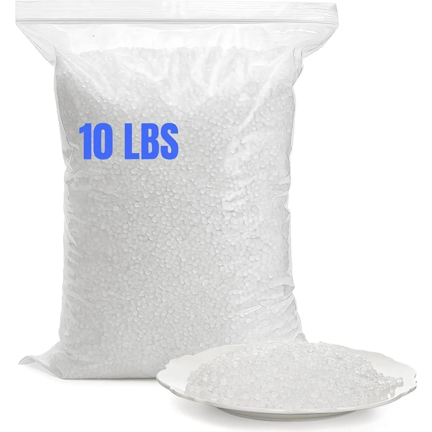 10 Pounds Poly Pellets, Plastic Stuffing Beads Weighted Polypropylene Beads, Bean Bag Filler Bead for Stuffed  Toys, Filling Pillow, Crafts, Clear