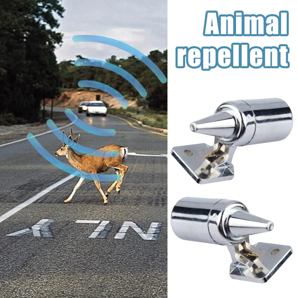 2PCS Car Deer Whistles, Animal Repeller, Cars, Bicycles, Motorcycles, Wildlife Alarms, Prevent Animals From Blocking Roads, Suitable for Outdoor Travel