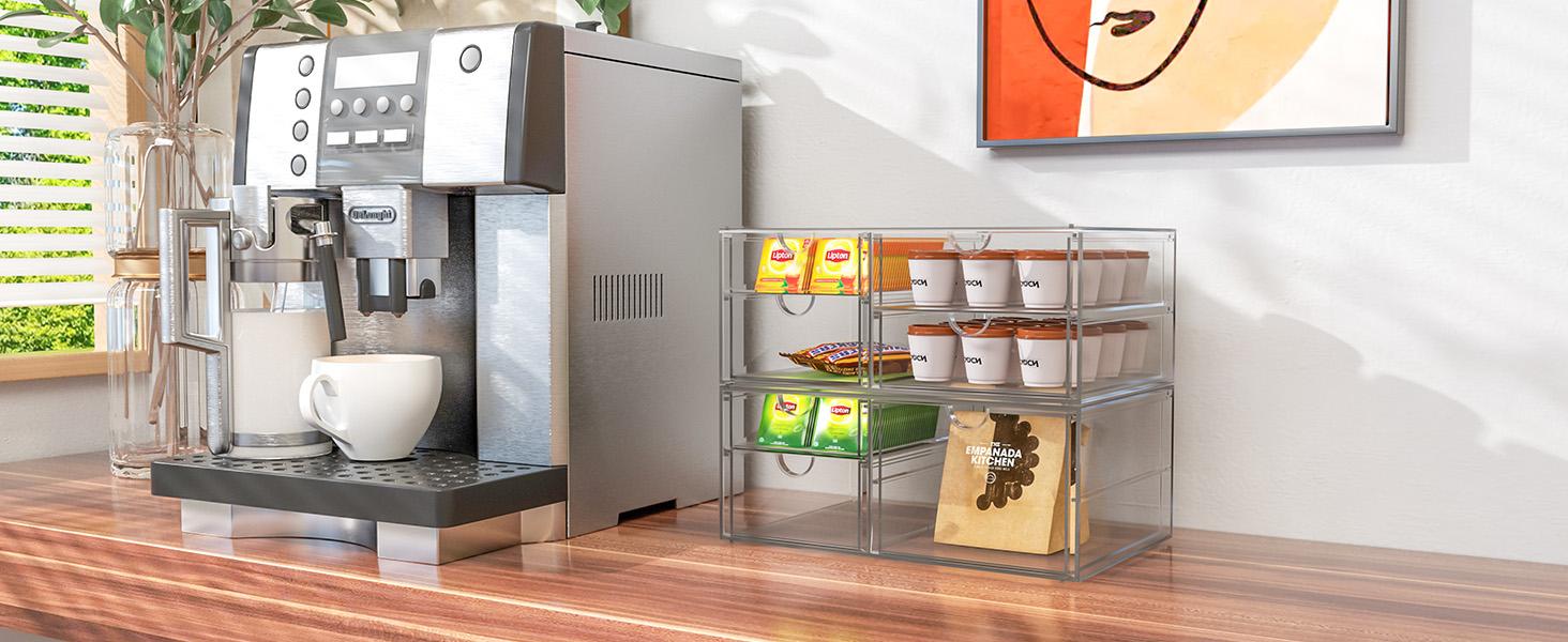 Makeup Organizer, 30 Drawers Acrylic Clear Drawer Organizer, Clear Makeup Organizer, Plastic Storage Drawers for Vanity, Bathroom, Closet, Desk