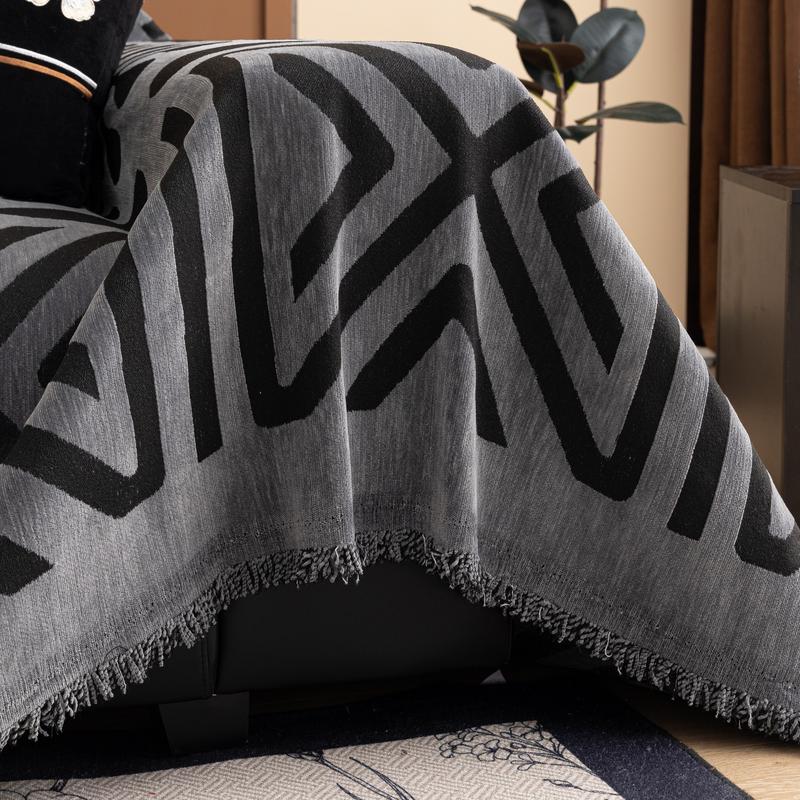 Geometric Jacquard Sofa Cover, Jacquard Couch Covers, 1 Count Non-slip Sofa Slipcover, Soft Sofa Protector, Sofa Protector for Home Living Room, Home Decor #TOP PICKS