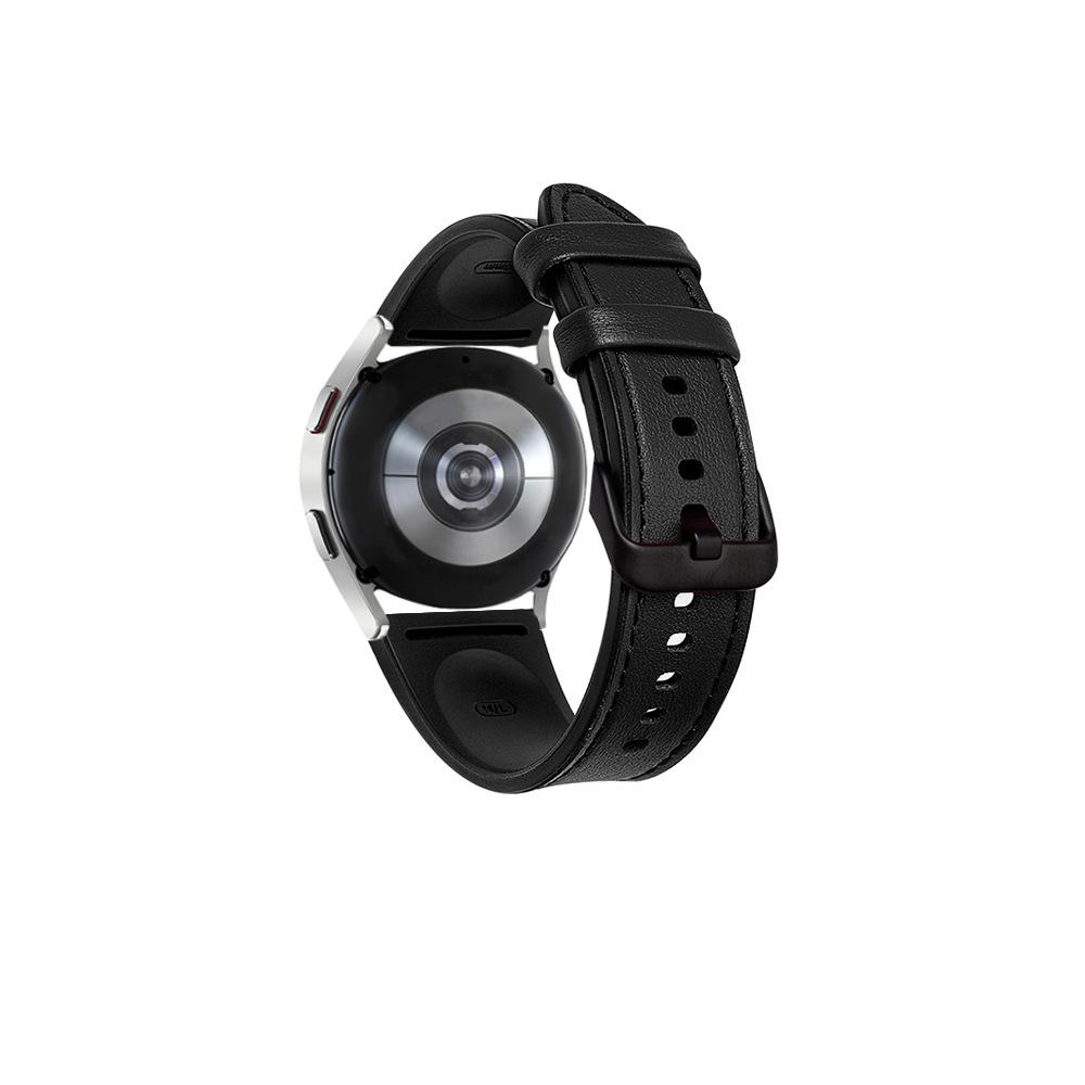 Suitable for Samsung watch straps, Samsung Galaxy Watch7 silicone leather fashion two-tone sports strap