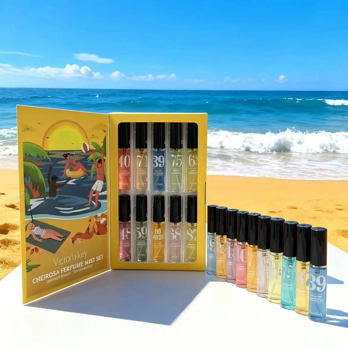 Women Floral Perfume Gift Set, Long Lasting Fragrance Spray, Multi Scent Fragrance Kit for Daily Dating Wedding Gift, Fragrance Sets