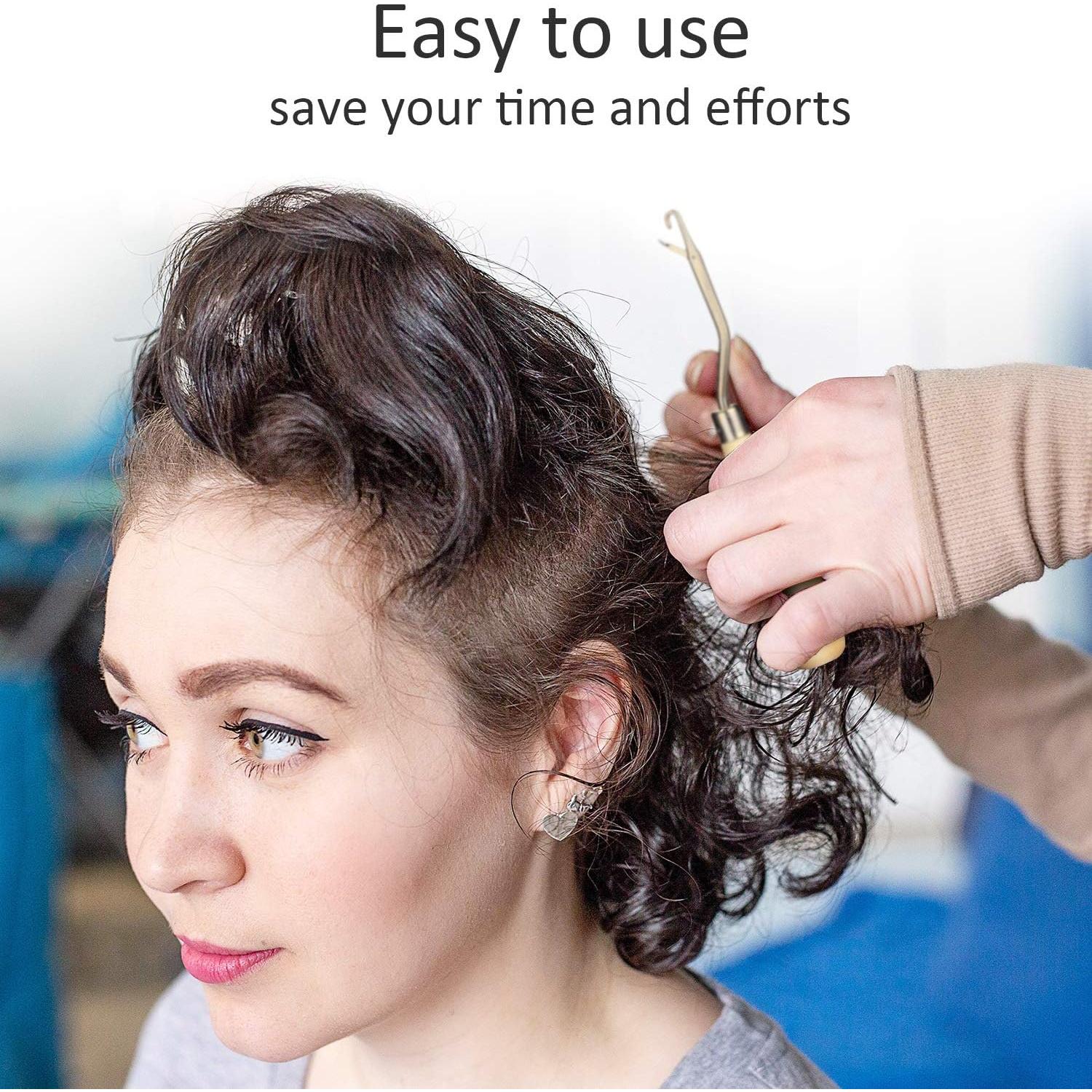 13 count Dreadlocks Tool Set Includes 5 Latch Hook Crochet , 3 Dreadlocks Crochet Hook and 5 Locking Hair Extensions Tool for Locs, Sisterlocks, Easyloc Hair