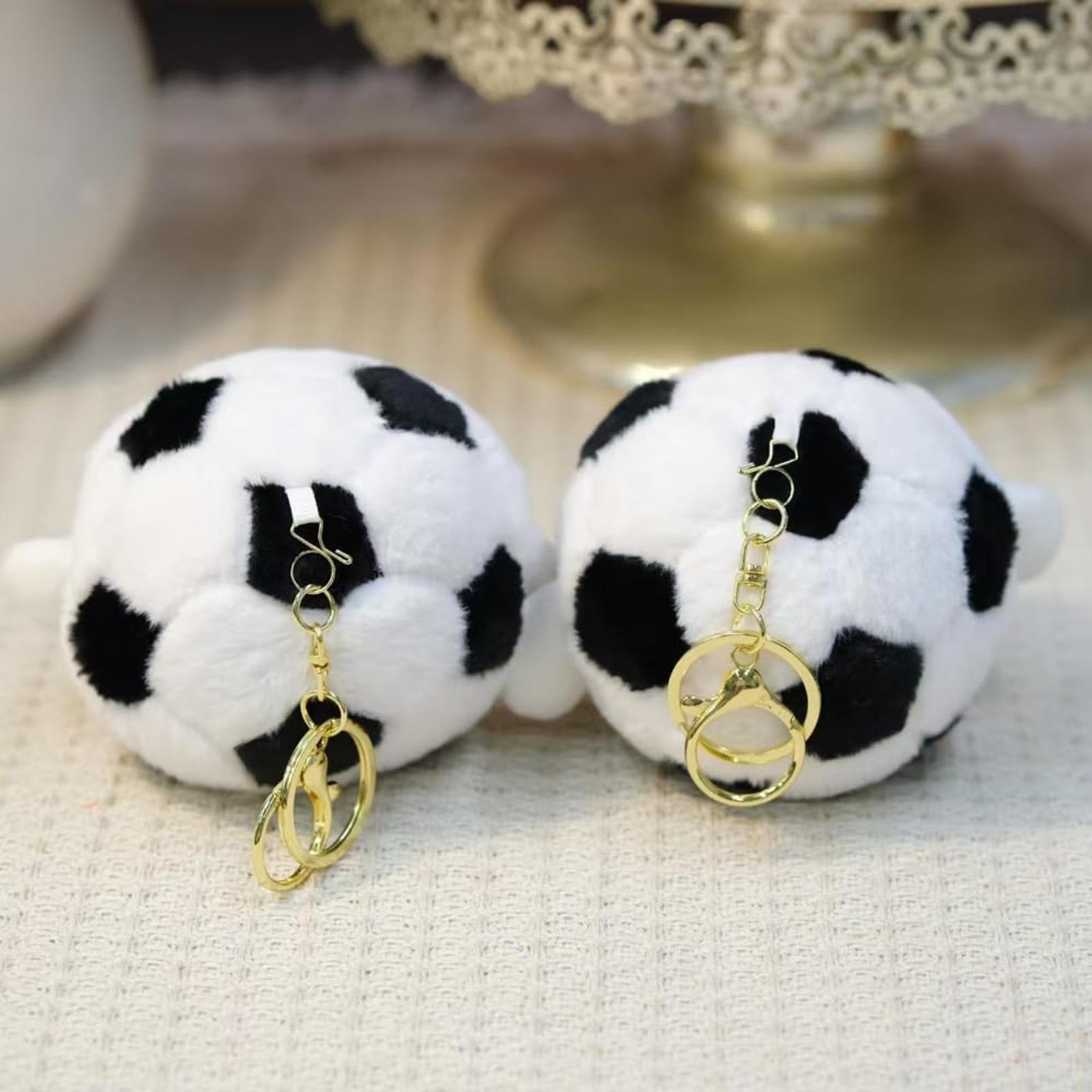 Soft Plush Ball Keychain Set – Cute Stuffed Keyring for Backpack, Squishy Toy Gift for Soccer Basketball Tennis Golf Rugby Billiards Baseball Lovers & Players