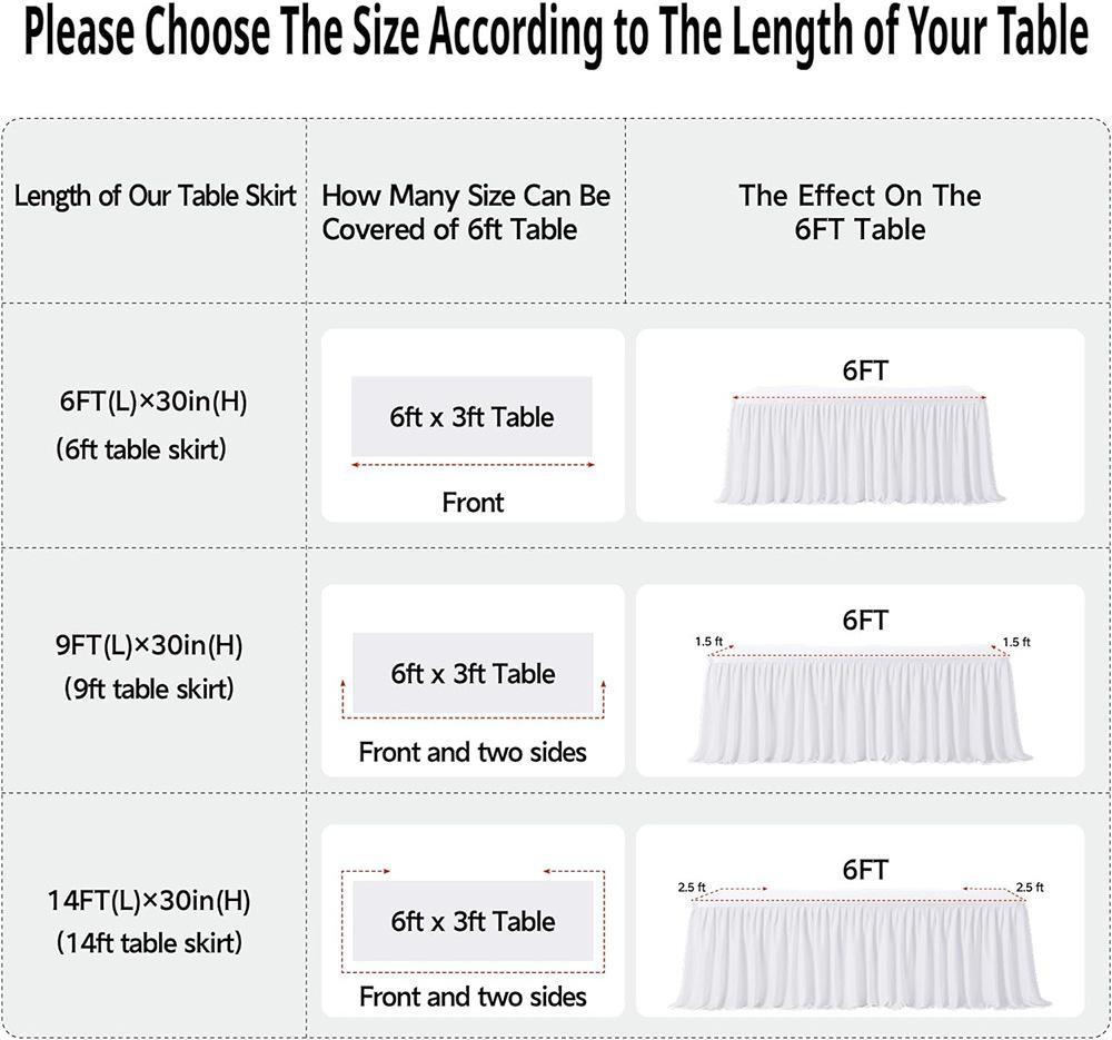 Rectangle Fitted Tablecloth Elastic Thick Spandex Table Pleated Skirt Wedding Event Birthday Cake Table Cover Hotel Exhibition