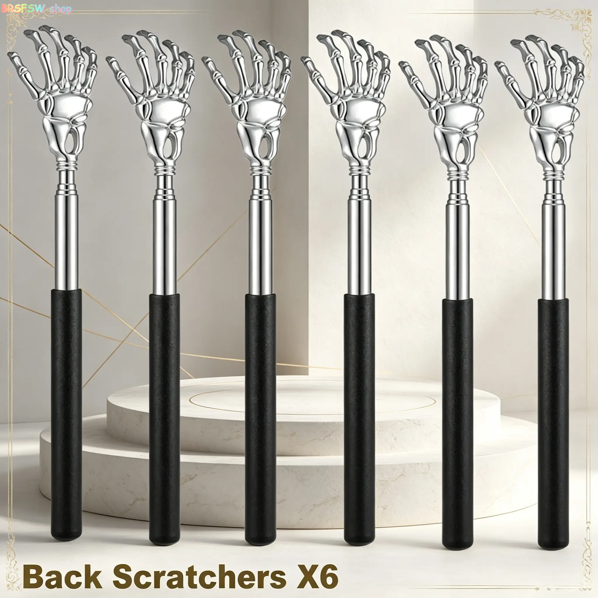 2026 NEW Telescoping Back Scratcher - Extendable Stainless Steel Body Care Tool with Gentle Stable Ergonomic Grip with Control, Portable Lightweight Durable Daily Scratching Tool for Hard-to-Reach Itch, Home Use, Everyday, Works At Home, Office, Or On Tri