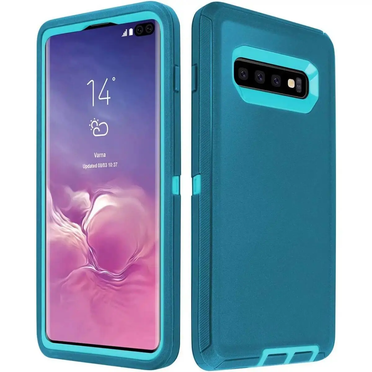 Heavy Duty Armor Bumper Shockproof Phone Case For Galaxy S10 S10E S10+ Plus