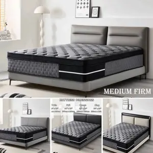 8/12/14 Inch Hybrid Mattress In A Box, Bagged Spring & Memory Foam Medium Firm Mattress Twin/Full/Queen/King For Modern Bedroom