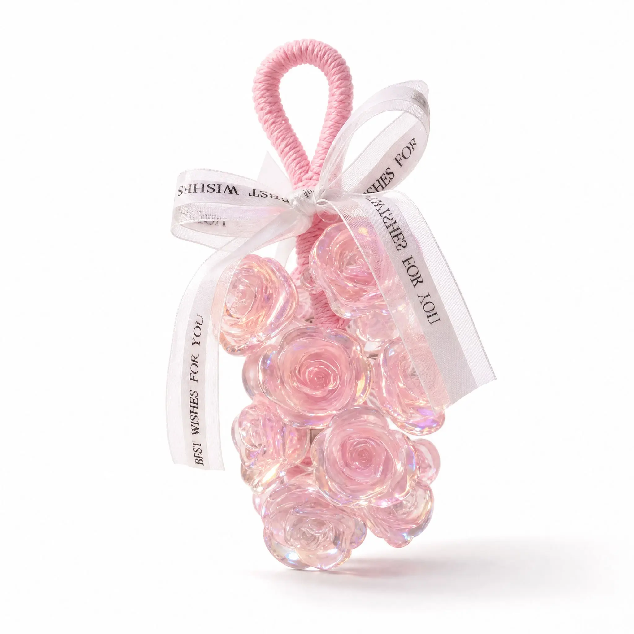 Crystal Rose Solid Essential Oil Scented Soap, Hanging Aroma Diffuser, Natural Handmade Soap, Decorative Soaps, Fresh Fragrance for Home Decor