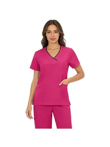 Wear - Resistant Wrinkle - Resistant Multicolor - Available Women's Uniform Serves As A Four - Season Work Uniform for Female Doctors and Beauty Salon Front - Desk Workers