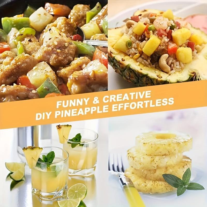 Stainless Steel Pineapple Cutter Corer, Peeler Fruit Slicer Corer Remover Kitchen Tool