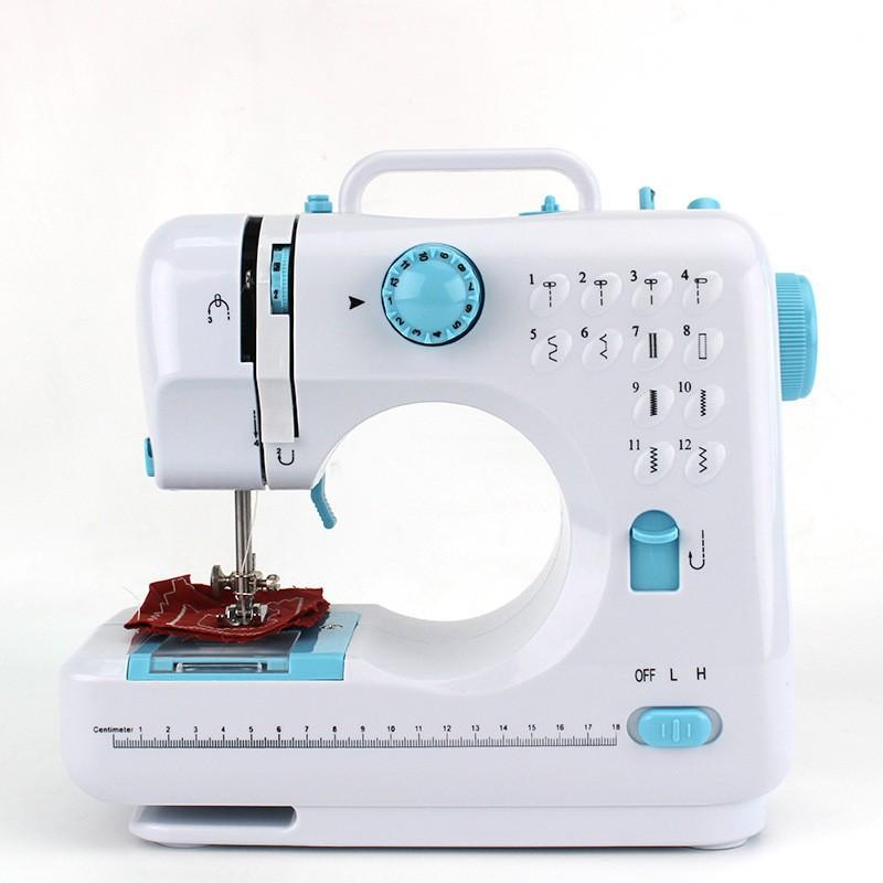 Mini Portable Household Sewing Machine Overlock Buttonhole Sew Through Thick Materials 12 Thread Overlock 505A Mini Portable Household Sewing Machine Overlock Buttonhole Sew Through Thick Materials 12 Thread Overlock 505A